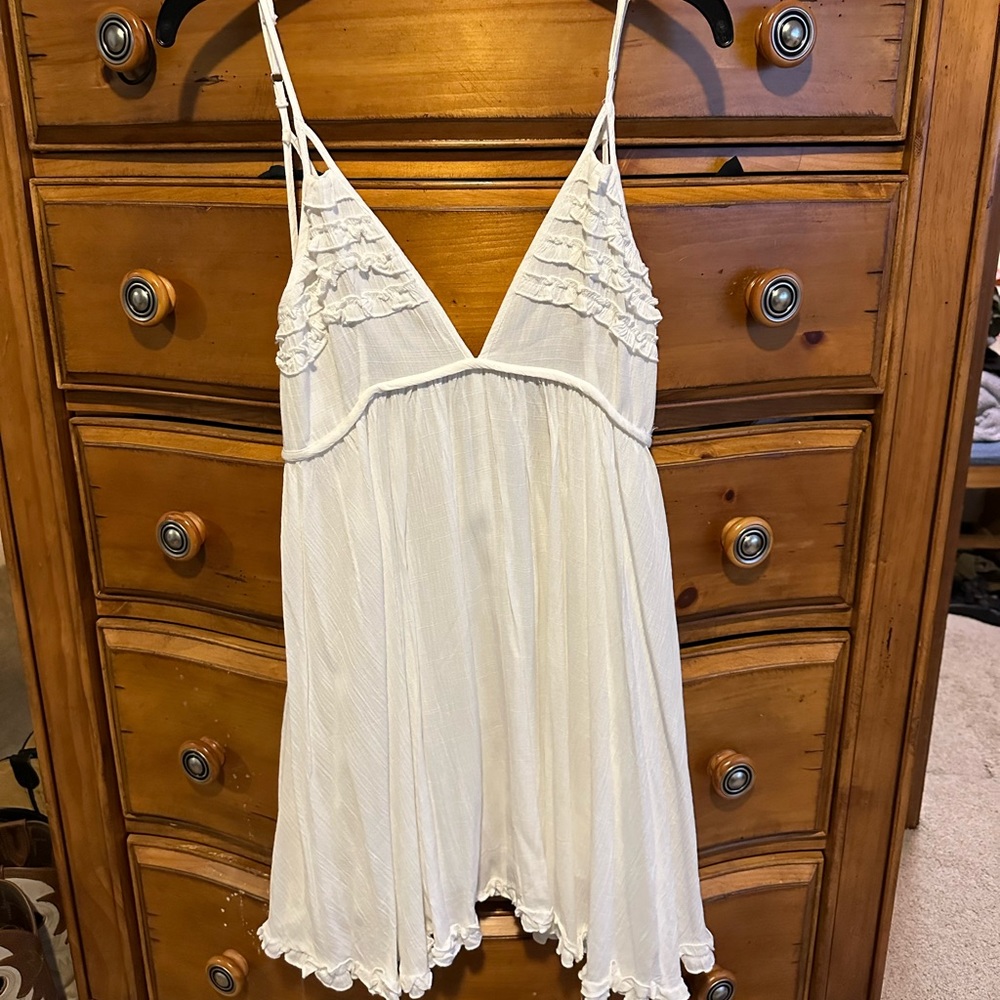 White mini dress